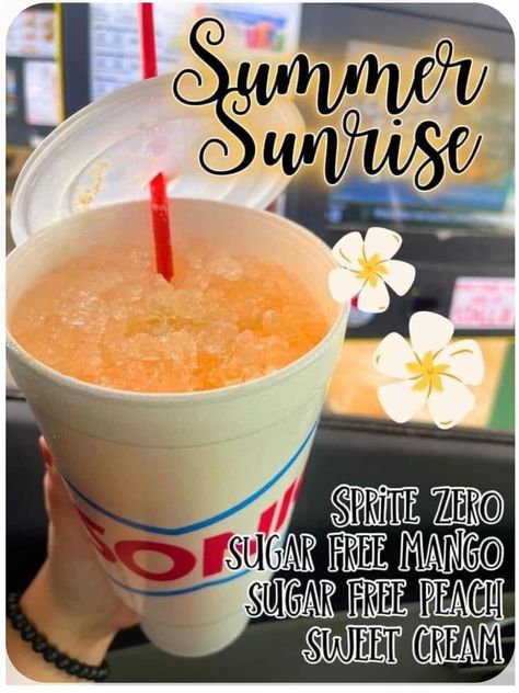 Low Calorie Sonic Drinks, Sonic Drink Recipes, Sugar Free Sonic Drinks, Sonic Drinks Combinations Ideas, Sonic Water Combinations, Sonic Slushies, Dirty Drinks, Water Combinations, Soda Drinks Recipes