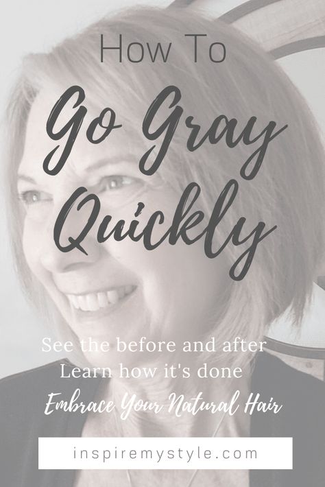 How to go gray quickly. See how I did it in an afternoon with before and after photos. Learn more about the process and embrace your natural hair like I did! #goinggray #beforeafter #greyhair #withhighlights #naturally #midlifeinspirations Brown Hair Going Grey, How To Go Gray, Grey Hair Before And After, Grey Hair Journey, Going Gray Gracefully, Grey Hair Care, Grey Hair Dye, Hair Color Remover, Grey Blonde