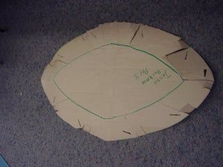 "Crush" Turtle Cardboard Costume! : 12 Steps - Instructables Sea Turtle Costume Diy, Turtle Costume Diy, Cardboard Turtle Shell, Turtle Diy Costume, How To Make Turtle Shell Costume, Leonardo Costume Turtles Diy, Happy Turtle, Cardboard Costume, Turtle Costumes