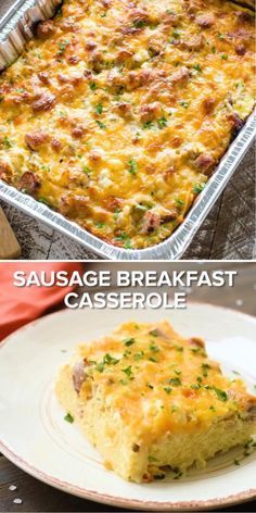 Breakfast Sausage In The Oven, Easy Sausage Breakfast Casserole, Sausage In The Oven, Easy Breakfast Casserole Sausage, Potluck Favorites, Sausage Breakfast Casserole, Delicious Breakfast Casserole, Sausage Hash, Easy Grilling