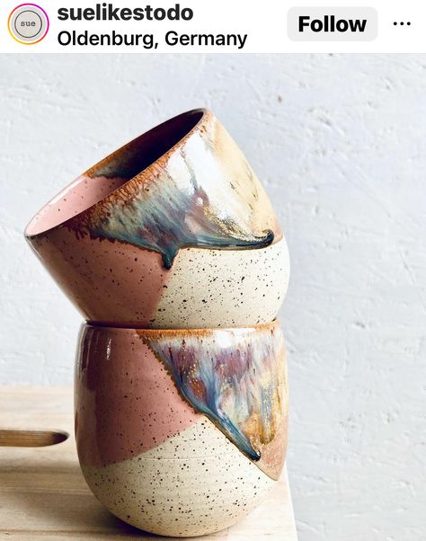 Simple Glazing Ideas Pottery, Simple Pottery Glaze Ideas, Potter Glaze Ideas, Ceramics Glaze Ideas, Beginner Pottery Ideas, Ceramic Glaze Recipes, Ceramic Texture, Earthenware Pottery, Keramik Design