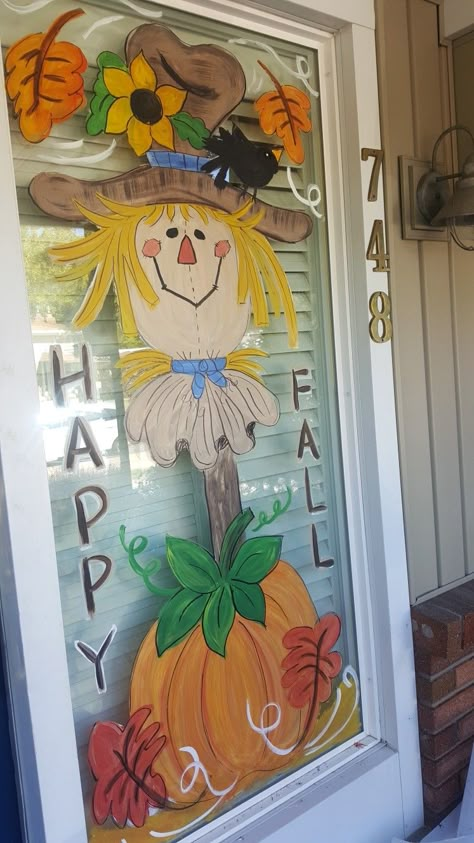 Fall Window Painting Ideas For Classroom, Pumpkin Window Art, Turkey Window Painting, Painted Fall Windows, Window Painting Ideas Fall, Fall Window Painting Ideas Easy, Fall Window Art Painting, Fall Window Painting Store Fronts, Daycare Window Painting