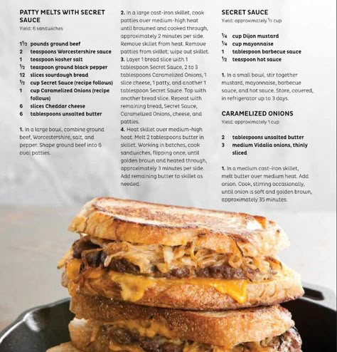 Patty Melts with Secret Sauce Healthy Patty Melt, Big Mac Patty Melt, Patty Melt Sauce, Turkey Patty Melt, Patty Melts With Secret Sauce, Patty Melt Recipe, Melt Recipe, Patty Melt, Grilled Cheese Sandwiches