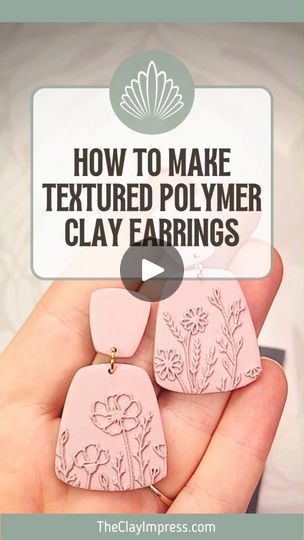 Polymer Clay Texture Sheets, Soft Clay Crafts, Diy Earrings Polymer Clay, Polymer Clay Jewelry Tutorials, Clay Texture, Polymer Earrings, How To Craft, Polymer Clay Jewelry Diy, Polymer Crafts