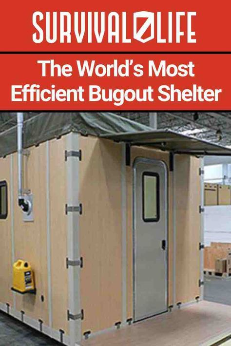 Weâre always on the look out for new ideas for shelters in the case of an emergency, or disaster situation. Here's the Worldâs Most Efficient Bugout Shelter. #bugout #bugoutbags #survivalgear #survivalgear #shelter #survival Survival Tent, Tornado Shelter, Alternative Homes, Off Grid Survival, Underground Shelter, Portable Shelter, Fallout Shelter, Storm Shelter, Prefab Cabins