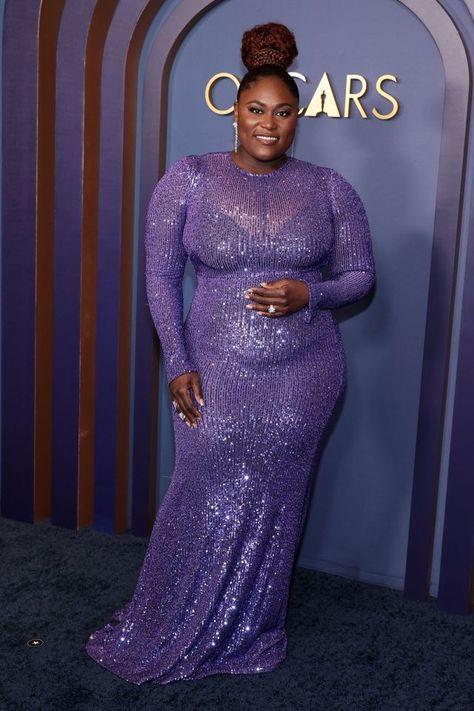 H o l l y w o o d | F a s h i o n on Tumblr: Danielle Brooks in Naeem Khan at the Governors Awards in LA on January 9, 2024. Danielle Brooks, Naeem Khan, Purple Reign, Glamorous Dresses, January 9, Chloe Grace Moretz, Chloe Grace, D F, Hollywood Fashion