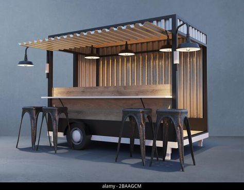 Mobile Bartending Business, Bartending Business, Kombi Food Truck, Food Stand Design, Foodtrucks Ideas, Coffee Food Truck, Mobile Bartending, Food Stall Design, Gerobak Dorong