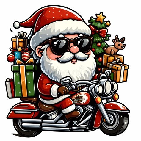 Santa On A Motorcycle, Car Makeover, Car Decoration Ideas, Battery Operated Led Lights, Christmas Car, Holiday Centerpieces, Christmas Drawing, Holiday Wreath, Car Decoration