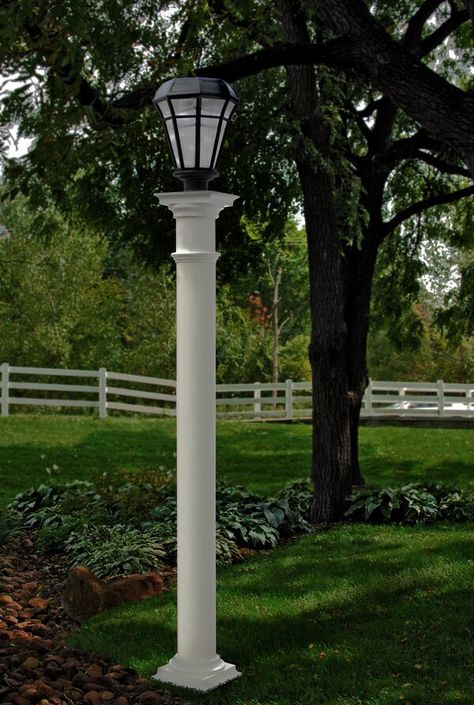 Tuscan Column, Outdoor Lamp Post, New England Arbors, Front Yard Decor, Post Cover, Outdoor Lamp Posts, Driveway Entrance, Bohemian Garden, Mix Concrete