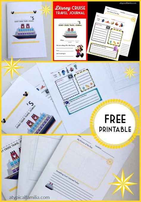 PINTEREST Disney Cruise Travel Journal for Kids FREE Printable Disney Cruise Surprise Reveal, Disney Cruise Reveal, Cruise Printables, Travel Journal For Kids, Disney Cruse, Disney Journal, Disney Craft, Disney Reveal, Disney Cruise Fish Extender