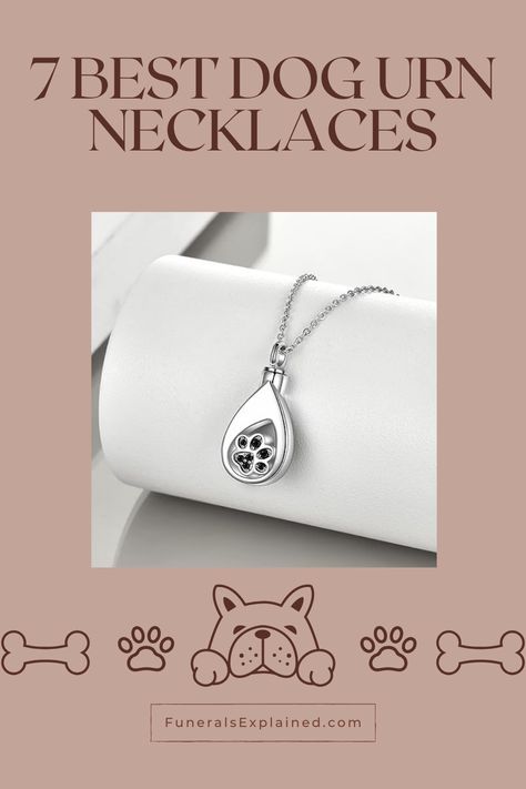 Dog Memorial Necklace, Dog Ashes Ideas, Dog Memorial Jewelry, Pet Cremation Jewelry, Pet Cremation Urns, Pet Memorial Necklace, Dog Urns, Cat Urns, Remembrance Jewelry