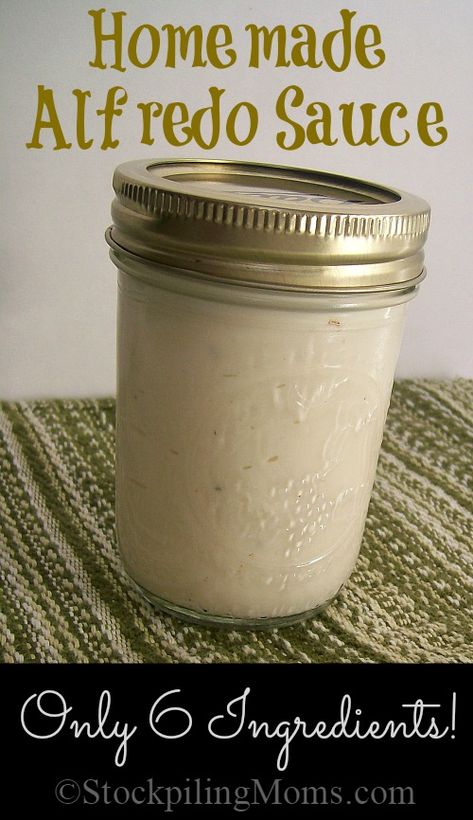 Homemade Alfredo Sauce made with only 6 ingredients! #alfredo #pasta #glutenfree Pasta Alfredo Sauce, Alfredo Sauce Recipes, Pasta Alfredo, Homemade Alfredo, Alfredo Sauce Recipe, Homemade Alfredo Sauce, Homemade Seasonings, Alfredo Pasta, White Sauce