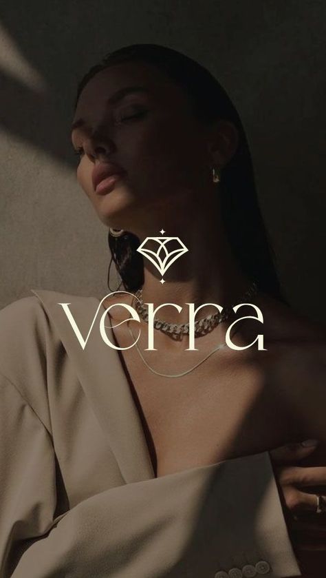 Verra Jewelry:  Custom minimalist & colorful logo design. Jewellery Brand Logo Design, Color Palette For Jewelry, Logo Design Inspiration Branding Fashion, Typography Logo Luxury, Typography Logo Elegant, Expensive Logo Design, Rich Logo Design, Jewelry Company Logo, Jewelry Typography