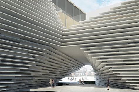 A/N Blog . Eavesdrop> Breaking the Bank: Price of Kengo Kuma's ... Architecture Elevation, Kengo Kuma, Architectural Competition, Deco Bedroom, Landmark Buildings, New Museum, Concert Hall, Architecture Plan, Dundee