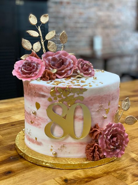 55 Th Birthday Cake, 80th Birthday Cake Design, Female 80th Birthday Cake, 99th Birthday Cake Ideas, 80 Th Birthday Cakes For Women, 90 Th Birthday Cake Ideas, Cakes For Grandmas Birthday, 80th Birthday Cake For Grandma, Cake 80th Birthday