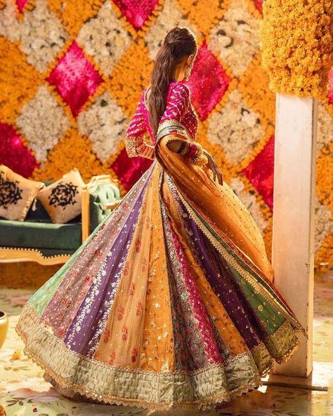 Best Mehendi Lehengas of 2021: WMG Roundup Mehendi Outfits For Bride, Mehndi Dress For Bride, Mehendi Dress, Haldi Dress, Mehndi Outfit, Mehendi Outfit, Mehndi Outfits, Haldi Outfits, Mehndi Dresses