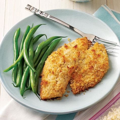 Breaded Baked Tilapia Breaded Fish Recipe, Breaded Tilapia, Baked Tilapia Recipes, Breaded Fish, Sole Fish, Oven Baked Fish, Tilapia Fish Recipes, Tilapia Recipe, Fish Recipes Baked