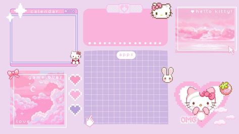 Hello Kitty Desktop Wallpaper Aesthetic, Hello Kitty Horizontal Wallpaper, Wallpaper Hello Kitty Desktop, Pc Sanrio Wallpaper, Hello Kitty Pc Background, Sanrio Mac Wallpaper, Pink Hello Kitty Desktop Wallpaper, Desktop Hello Kitty Wallpaper, Hello Kitty Wallpaper For Pc