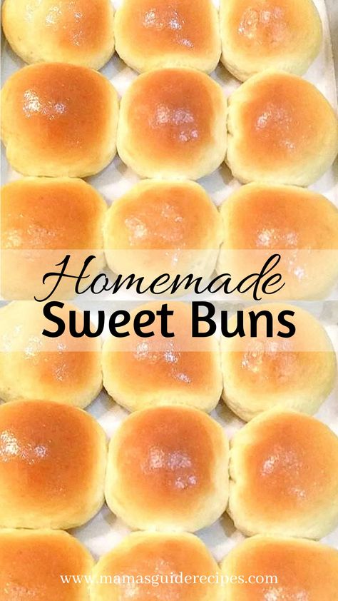 Homemade Sweet Buns Filipino Pandesal, Soft Buns Recipe, Buns Recipe Easy, Quick Buns, Homemade Buns, Sweet Dough, Slider Buns, Sweet Buns, Filipino Desserts