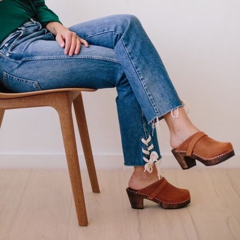 Lotta From Stockholm Clogs on Instagram: “We have Brown Oiled in a range of different styles, including the high clog classic on a brown base 📷 @pureleephoto . 👡 high classic clog…” Hair Accessories Hairstyles, Lotta From Stockholm Clogs, Lotta From Stockholm, Heeled Clogs, Brown Clogs, Clog Heels, Dresses Designer, Designer Swimwear, Wardrobe Inspiration