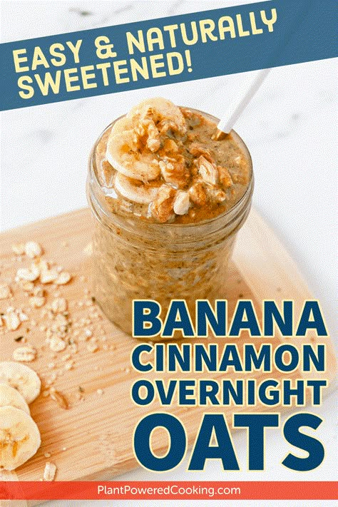 Overnight Dairy Free Oats, Overnight Oats With Cinnamon, Nut Free Overnight Oats, Overnight Oats Nut Free, Non Dairy Overnight Oats, Overnight Oats With Sugar Free Pudding, Overnight Oats Healthy Dairy Free, Overnight Oats Healthy Nut Free, Overnight Banana Oats