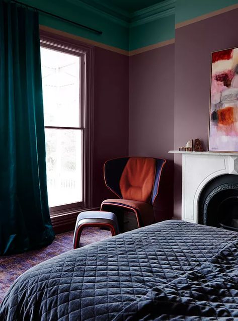 20 Colors That Go With Purple Purple Pantone, Tertiary Colors, Tertiary Color, Color Forecasting, Dark Bedroom, Interior Painting, Interior Paint Colors, Design Del Prodotto, Bedroom Paint