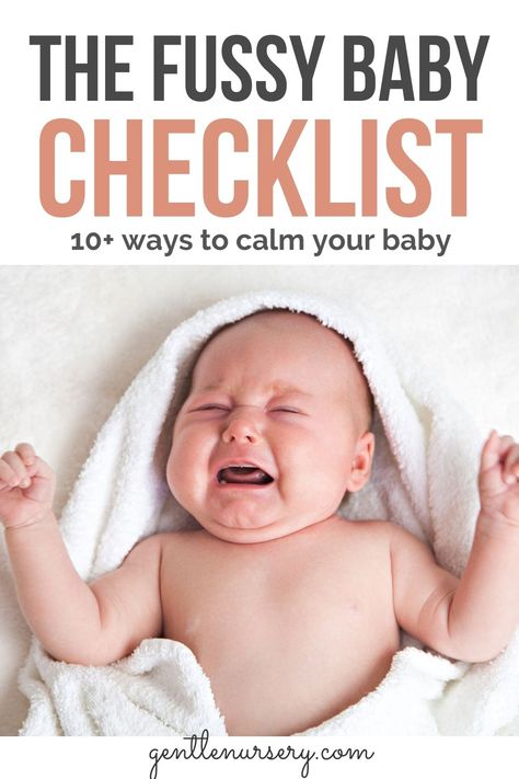 Got a fussy baby and have no idea how to help soothe your baby? Here's the fussy baby checklist with 10+ ways to calm a fussy baby. Works great for babies with colic, babies that are overtired, and babies who have had a difficult birth experience too. You can help calm and soothe a fussy baby with these 10+ techniques. Colic Remedies Newborns, Fussy Baby Tips Newborns, Fussy Baby At Night, Help Baby Crawl, Fussy Newborn, Baby Remedies, Taking Cara Babies Sleep Training, 2 Month Old Baby, Taking Care Of Baby