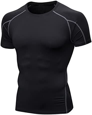 Work Out Clothes Men, Black Compression Shirt, Gym Clothes Men, Gym Clothes For Men, Gym Shirts Mens, Gym T Shirt, Compression Wear, Gym Outfit Men, Fitness Activewear