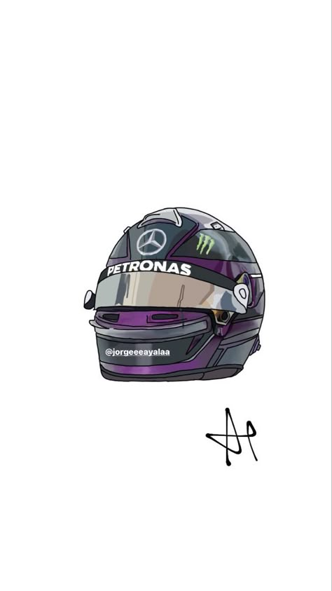 Lewis Hamilton Helmet Tattoo, Formula 1 Helmet Drawing, Lewis Hamilton Helmet Drawing, Mercedes F1 Drawing, F1 Helmet Drawing, Lewis Hamilton Drawing, Lewis Hamilton Helmet, F1 Artwork, Hamilton Drawings