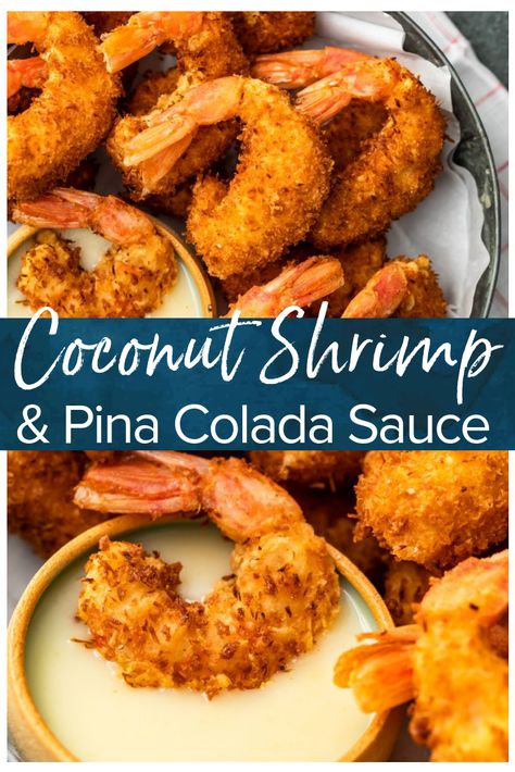 Pina Colada Dipping Sauce, Pina Colada Sauce, Coconut Shrimp Sauce, Coconut Shrimp Recipe, Baked Shrimp Recipes, Coconut Shrimp Recipes, Shrimp Sauce, Shrimp Recipes Healthy, Shrimp Recipes For Dinner