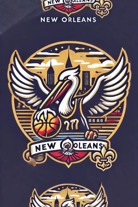 The colors of the New Orleans Pelicans are Pelicans navy, Pelicans red, and Pelicans gold. These colors are used in various applications, from merchandise to digital media. Based in New Orleans, Louisiana, the Pelicans have their biggest rivalry with the Oklahoma City Thunder. New Orleans Pelicans Logo, Pelicans Logo, Basketball Logo Design, Basketball Fashion, Mlb Wallpaper, Basketball Logo, New Orleans Pelicans, Oklahoma City Thunder, Color Codes