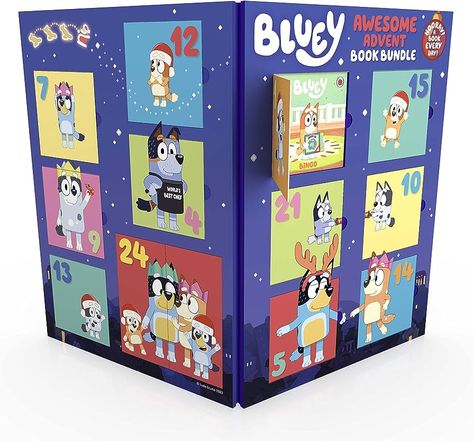 Bluey And Bingo, Days To Christmas, Calendar Book, Holiday Countdown, Little Library, Christmas Story, Book Bundles, 12 Days Of Christmas, Colouring Books