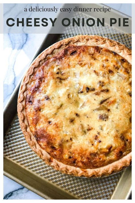 cheesy onion pie recipe Pot Roast For Two, Cheese And Onion Pie, Filet Recipes, Onion Quiche, Onion Pie, Onion Tart, Cheese Pies, Savory Tart, Cheese Boards