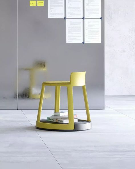 toou-Revo-stool-with-wheel-001 Lobby Inspiration, Stool With Wheels, User Centered Design, Low Stool, Writing Table, Living Styles, Hospitality Design, Contemporary Aesthetic, Bar Restaurant