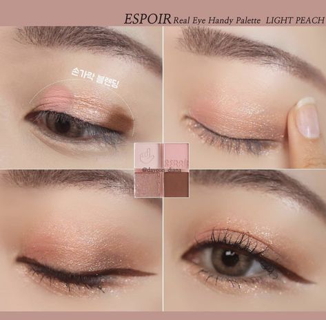 Korean Eyeshadow Looks Step By Step, Simple Eye Makeup Asian Eyes, Classic Eyeshadow Tutorial, Makeup For Almond Eyes, Tutorial Eyeshadow Natural Korea, Graduation Look Makeup, Eye Makeup Douyin Brown, Monolid Eye Makeup Korean Tutorials, Easy Eye Makeup Tutorial