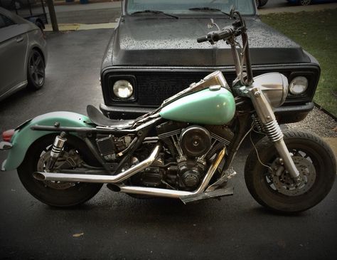 Stripped my road king down, chopped, bobbed, slammed debagged, no bag Road King Bobber, Old School Motorcycles, Motorcycle Ideas, Harley Shovelhead, Custom Motorcycles Harley, Road King Custom, Harley Bobber, Midlife Crisis, Rat Bike