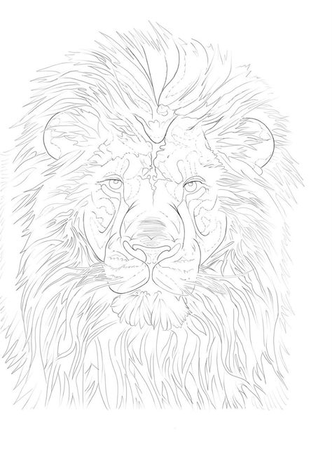 Lioness Stencil, Lion Tattoo Design Stencil, Lion Tattoo Stencil, Tattoo Design Stencil, Lion Stencil, Lion Lioness, Lion Head Tattoos, Lion Tattoo Design, Lion And Lioness