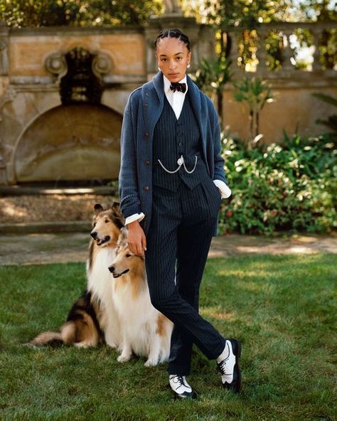 Polo Ralph Lauren on Instagram: "Tailored suiting styled with #PoloRalphLauren knits captures the timeless sensibility of #PoloRLStyle and makes for iconic sartorial moments. See more from our latest collection via the link in bio." Ralph Lauren Photoshoot, Ralph Lauren Store, Country Manor, Creative Photoshoot Ideas, Women Ralph Lauren, Suit Style, Tailored Suits, Spring 2023, Polo Dress