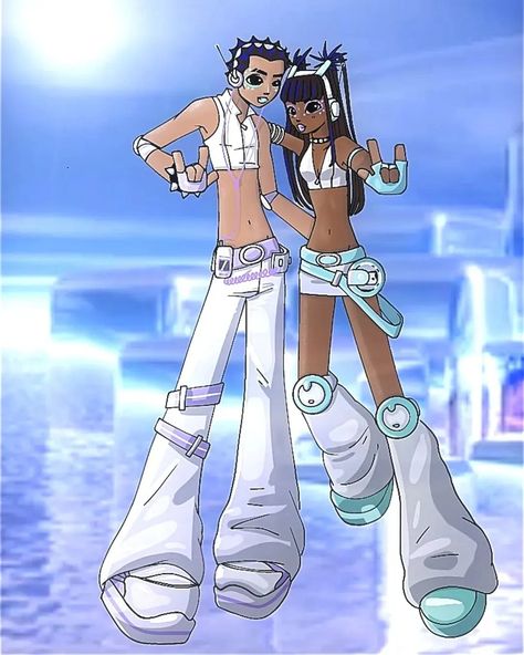 Cyber y bug y2kbug cybery2k year2000 futurism 2000s Cybercore Fashion, Cyberpop Aesthetic Outfit, 2000s Futurism Fashion, Y3k Outfits Futuristic, Sci Fi Style, Y2k Futurism Outfit, Y2k Futuristic Fashion, Frutiger Aero Clothing, 2000 Futurism