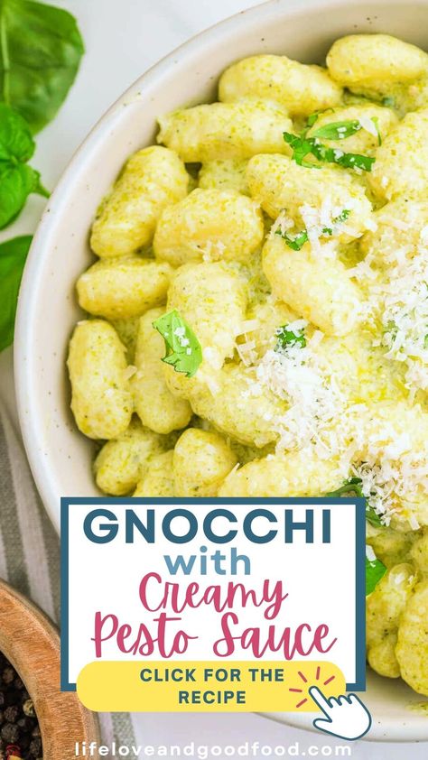 Enjoy a comforting dish of Gnocchi with Homemade Creamy Basil Pesto Sauce in just 30 minutes! This quick and easy dinner recipe, featuring store-bought gnocchi and simple ingredients, is ideal for busy weeknights. Chicken Marsala Recipes, Rice Pilaf Recipes, 21 Day Fix Pasta, Marsala Recipes, Weekly Dinner Menus, Gnocchi With Pesto, Recipes Gnocchi, Veal Piccata, Alfredo Fettuccine