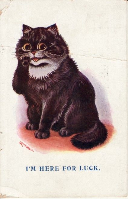 Cheshire Cat. Louis Wain Cats, Louis Wain, Arte Peculiar, Cat Art Illustration, Black Cat Art, Cats Artists, Cat Artwork, Cats Illustration, Lucky Cat