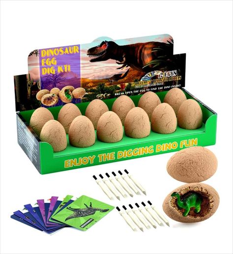 Dinosaur Eggs Excavation Kit Dig Crafts Birthday, Cute Dinosaurs, Science Stem, Dinosaur Toys For Kids, Stem Crafts, Dinosaur Eggs, Preschool Science, Science Kits, Dinosaur Toys