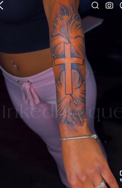 Cross Women Tattoo, Woman Cross Tattoo, Cross Sleeve Tattoos For Women, Christian Tattoo Sleeve Women, Christian Arm Tattoos For Women, Christian Tattoos For Women Sleeve, Christian Sleeve Tattoos For Women, Christian Tattoo Sleeve, Half Arm Sleeve Tattoo