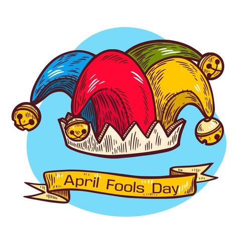 Fools Day, April Fools Tattoo, April Fools Drawings, April Fool's Day, Classroom April Fools Jokes, Clown Hat, April Fools Day, April Fools, Cute Kawaii Drawings