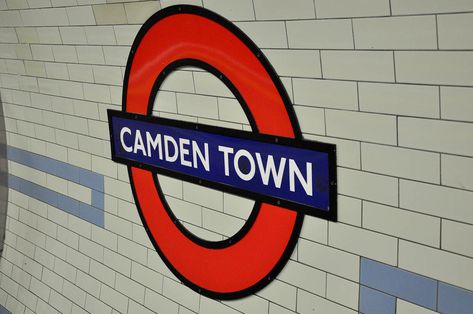 Camden Town Tube Station, London, England Underground Sign, Goth Culture, London Cheap, Study In London, Camden London, London Dreams, London Tube, The Stables, London Baby