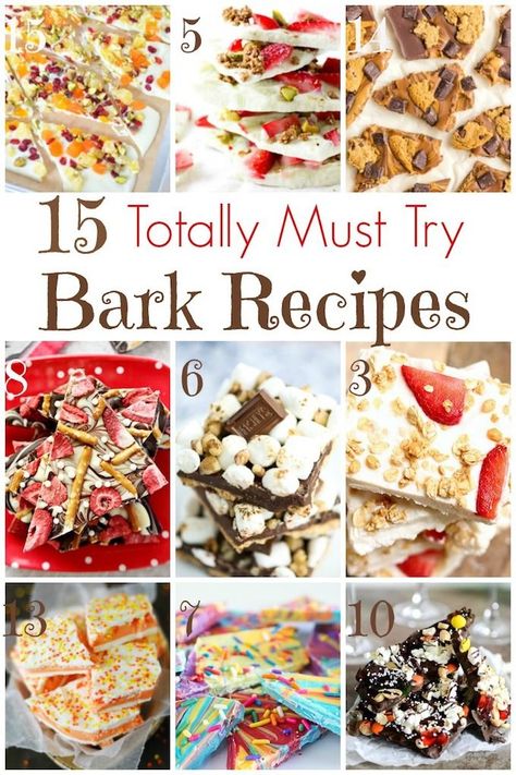 There is a candy bark recipe for every occasion, including breakfast! So we’ve collected 15 Must Try Bark Recipes! Come on, and find your favorite! | Design Dazzle Bark Candy Recipes, Unicorn Bark Recipe, Bark Recipes Easy, Candy Bark Recipes, Bark Candy, Christmas Bark Recipes, Candy Homemade, Bark Recipes, Christmas Bark