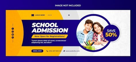 School Banner Design Ideas, School Facebook Cover, School Banner Design, College Banner, Car Tracking, Back To School Banner, Pub Ideas, School Advertising, Cover Photo Design