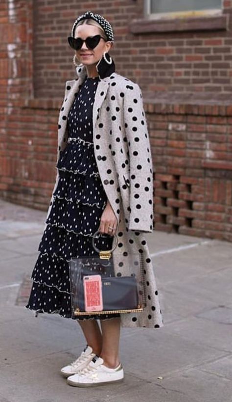 Dot Outfit, Blair Eadie, Polka Dots Outfit, Atlantic Pacific, What Women Want, Pretty Fashion, Pinterest Fashion, Pretty Style, Black White Fashion