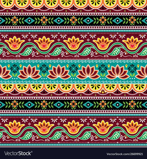 Indian Truck Art, Aztec Pattern Art, Indian Truck, Truck Art Pakistan, Pakistani Truck, Indian Logo, Pakistani Art, Design Pattern Art, Kalamkari Painting