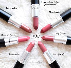 MAC Please Me Brave Faux Twig Mehr Lipstick Swatches Mac Lipstick Swatches, Mac Lipstick Shades, Mac Brushes, Mac Lipsticks, Mac Lips, Lipstick Kit, Make Up Inspiration, Lips Shades, Lipstick Collection